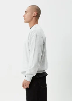Sweaters & Hoodies<Afends Mace  - Crew Neck Jumper Grey Marle
