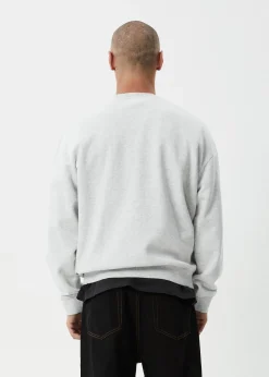 Sweaters & Hoodies<Afends Mace  - Crew Neck Jumper Grey Marle