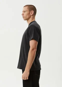 T-Shirts<Afends Mace Life  - Boxy Tee Stone Black