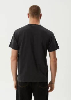 T-Shirts<Afends Mace Life  - Boxy Tee Stone Black