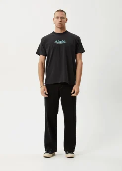 T-Shirts<Afends Mace Life  - Boxy Tee Stone Black