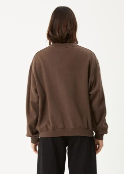 Outerwear<Afends Mackie  -  Crew Neck Jumper Coffee
