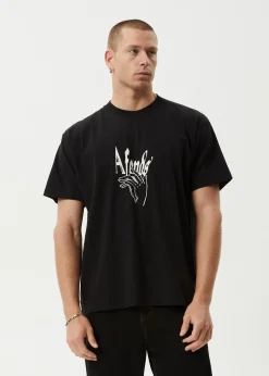 T-Shirts<Afends Magic Happens  - Heavyweight Boxy Tee Black