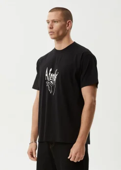 T-Shirts<Afends Magic Happens  - Heavyweight Boxy Tee Black