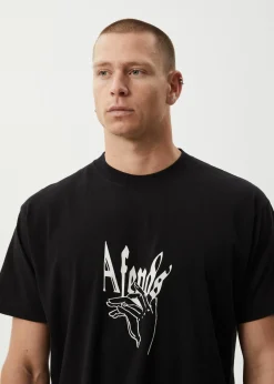 T-Shirts<Afends Magic Happens  - Heavyweight Boxy Tee Black