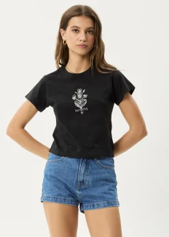 Tees & Shirts<Afends Maisie  - Baby Tee Stone Black