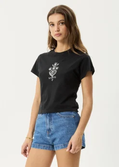 Tees & Shirts<Afends Maisie - Baby Tee Stone Black