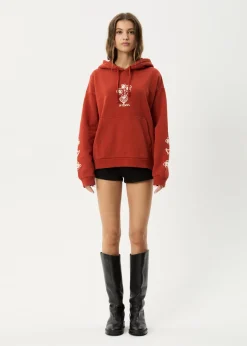 Outerwear<Afends Maisie  - Hoodie Red Rum