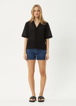Sets & Co-Ords|Tees & Shirts<Afends Marlow  - Shirt Black