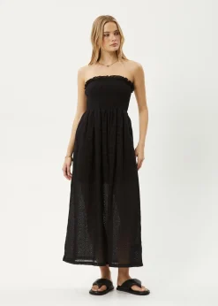 Dresses<Afends Marlow  - Strapless Maxi Dress Black