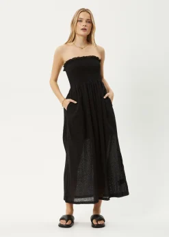 Dresses<Afends Marlow  - Strapless Maxi Dress Black