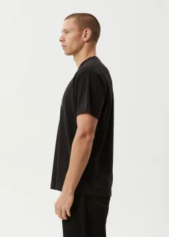 T-Shirts<Afends Mental  - Boxy Tee Black