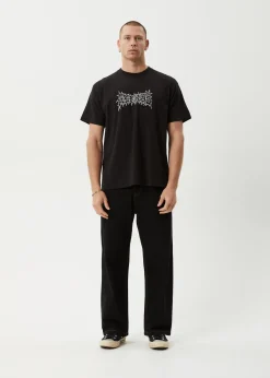 T-Shirts<Afends Mental  - Boxy Tee Black