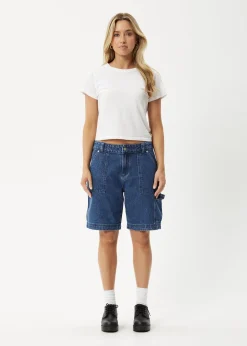Shorts<Afends Mika  - Denim Workwear Short Authentic Blue