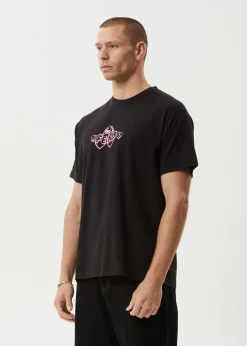 T-Shirts<Afends Mind Blow  - Boxy Tee Black