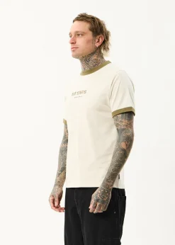 T-Shirts<Afends Mix Up  - Ringer Tee Moonbeam