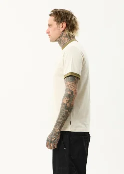 T-Shirts<Afends Mix Up  - Ringer Tee Moonbeam