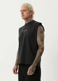 Sleeveless<Afends Mix Up  - Sleeveless Tee Stone Black
