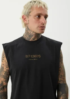 Sleeveless<Afends Mix Up  - Sleeveless Tee Stone Black