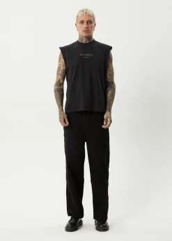 Sleeveless<Afends Mix Up  - Sleeveless Tee Stone Black