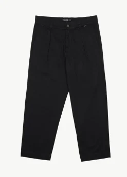 Pants<Afends Mixed Business  - Suit Pant Black