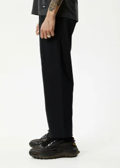 Pants<Afends Mixed Business  - Suit Pant Black