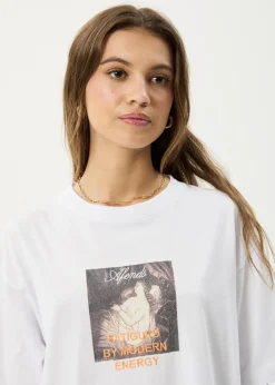 Tees & Shirts<Afends Modern Energy  - Oversized Tee White