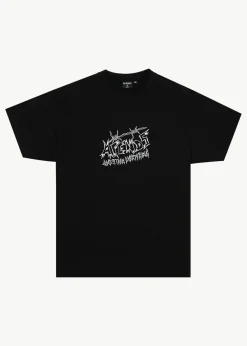T-Shirts<Afends Moments  - Boxy Tee Black