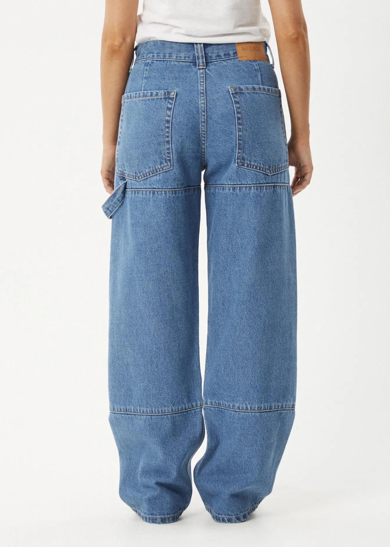 Essentials|Jeans<Afends Moss - Denim Workwear Jean Worn Blue