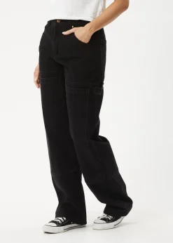 Jeans|Essentials<Afends Moss  - Denim Workwear Jean Washed Black