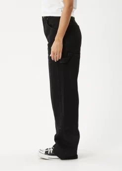 Jeans|Essentials<Afends Moss  - Denim Workwear Jean Washed Black