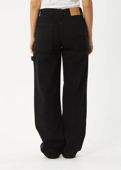 Jeans|Essentials<Afends Moss  - Denim Workwear Jean Washed Black