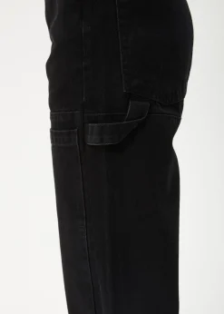 Jeans|Essentials<Afends Moss  - Denim Workwear Jean Washed Black