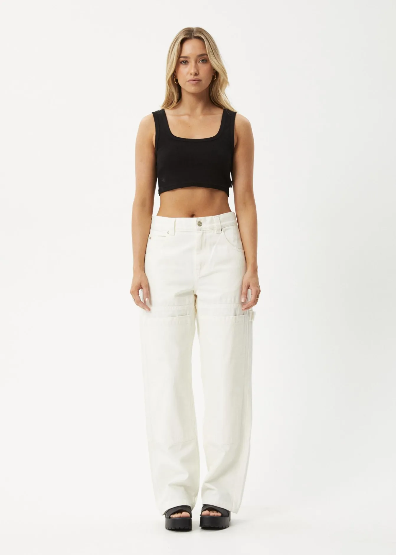 Jeans|Essentials<Afends Moss - Denim Workwear Jean Off White