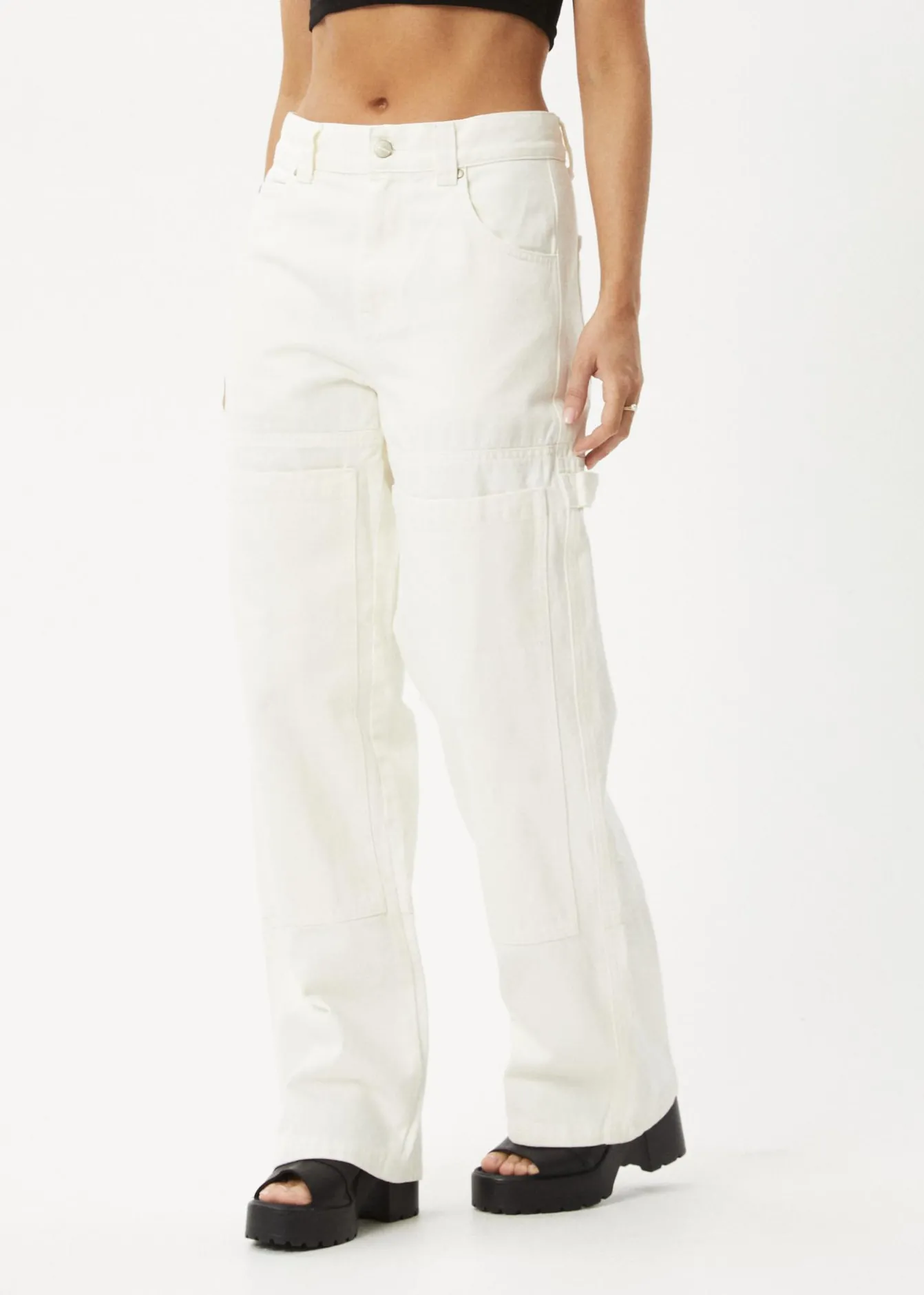 Jeans|Essentials<Afends Moss - Denim Workwear Jean Off White