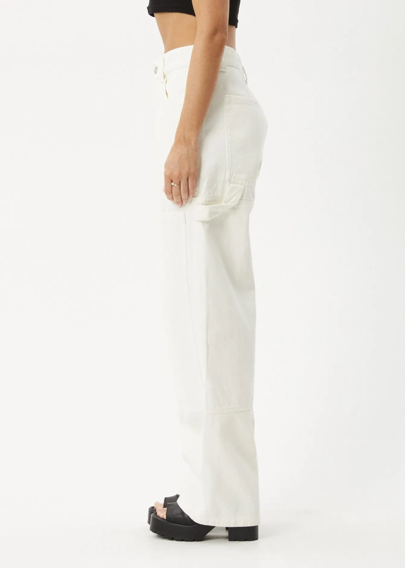 Jeans|Essentials<Afends Moss - Denim Workwear Jean Off White