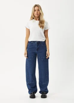 Jeans|Essentials<Afends Moss  - Denim Workwear Jean Authentic Blue
