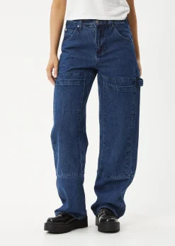 Jeans|Essentials<Afends Moss  - Denim Workwear Jean Authentic Blue