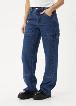 Jeans|Essentials<Afends Moss  - Denim Workwear Jean Authentic Blue