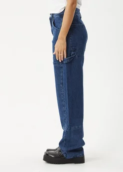 Jeans|Essentials<Afends Moss  - Denim Workwear Jean Authentic Blue