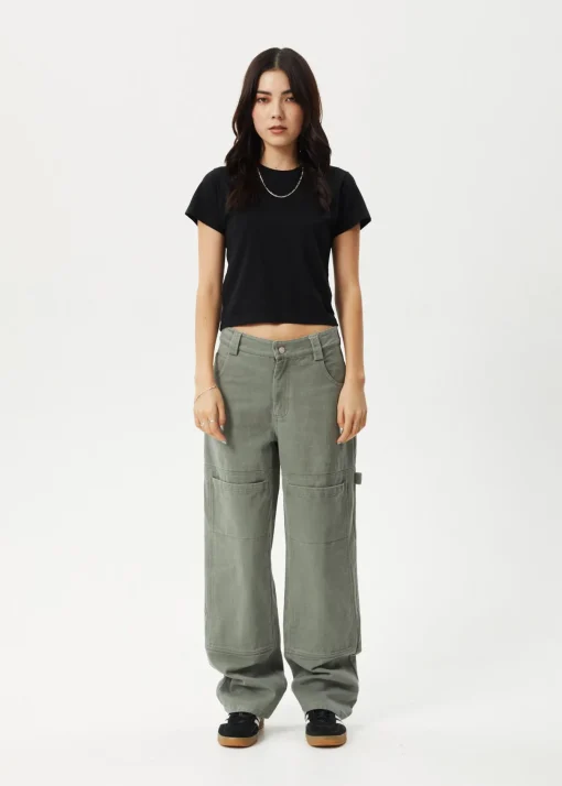 Pants<Afends Moss  - Workwear Pant Olive