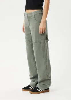 Pants<Afends Moss  - Workwear Pant Olive