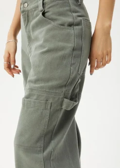 Pants<Afends Moss  - Workwear Pant Olive