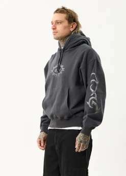Sweaters & Hoodies<Afends My Tribe  - Boxy Hoodie Charcoal