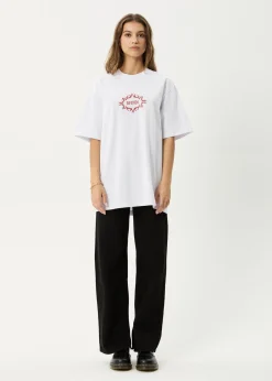 T-Shirts|Tees & Shirts<Afends My Tribe  - Heavyweight Retro Tee White