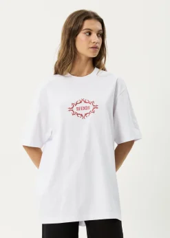 T-Shirts|Tees & Shirts<Afends My Tribe  - Heavyweight Retro Tee White