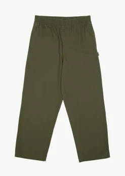Pants<Afends Ninety Eights  - Baggy Elastic Waist Pant Military