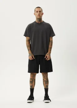 Shorts<Afends Ninety Eights  - Oversized Short 20" Black