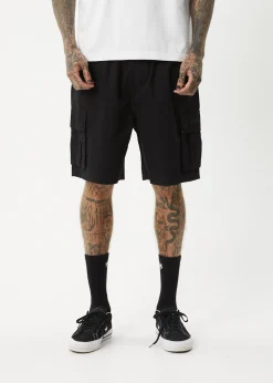 Shorts<Afends Ninety Eights Cargo  - Oversized Cargo Short 20" Black