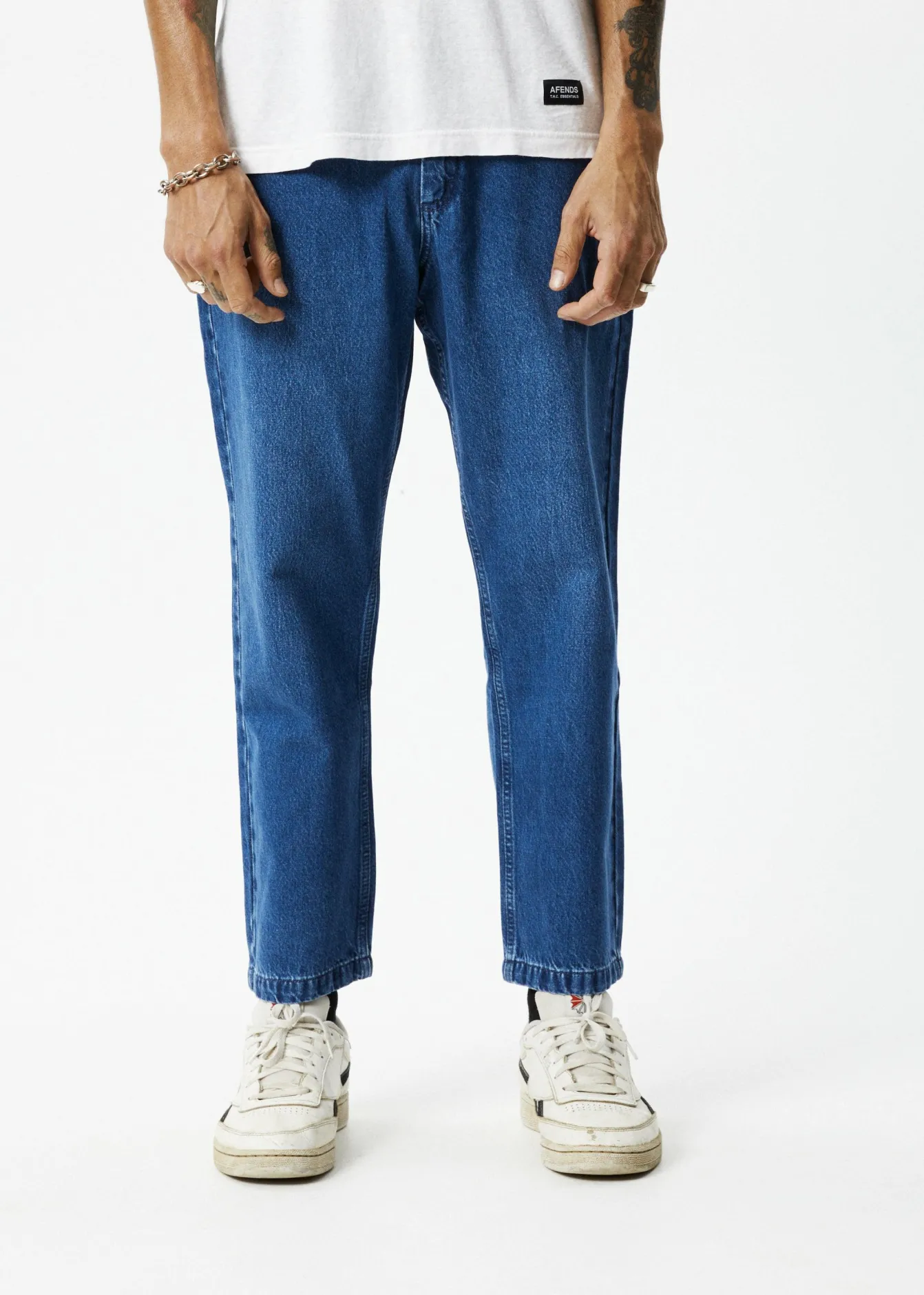 Jeans<Afends Ninety Twos - Denim Relaxed Jean Authentic Blue